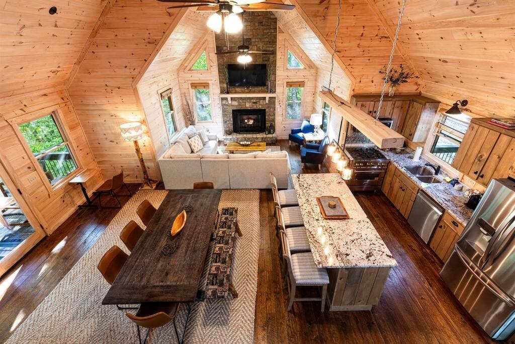 Luxe Family Cabin 8 Min To Downtown Блу Ридж Екстериор снимка